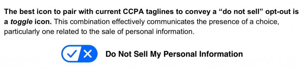 Proposta del pulsante do not sell 