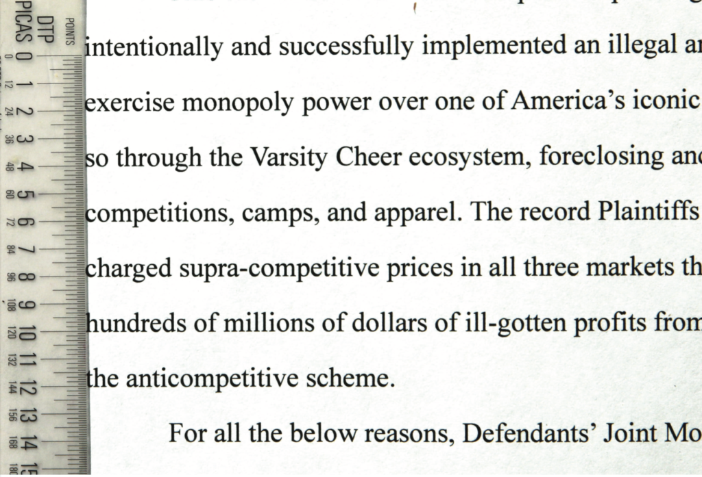 righello misura interlinea